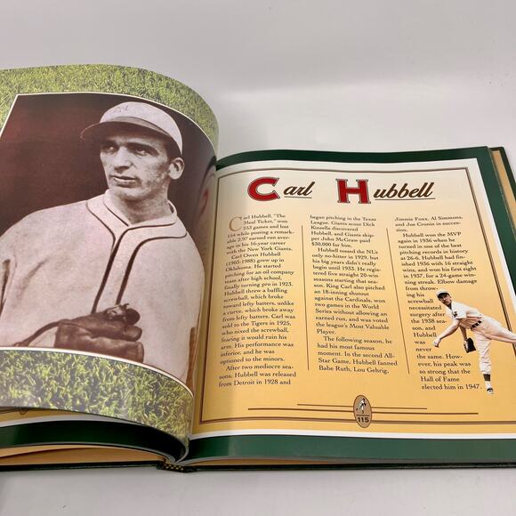 VNTG 1994 Baseball Legends of All Time Hardcover Green MLB - Picture 6 of 10